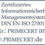 Logo ISO Zertifizierung 27001
